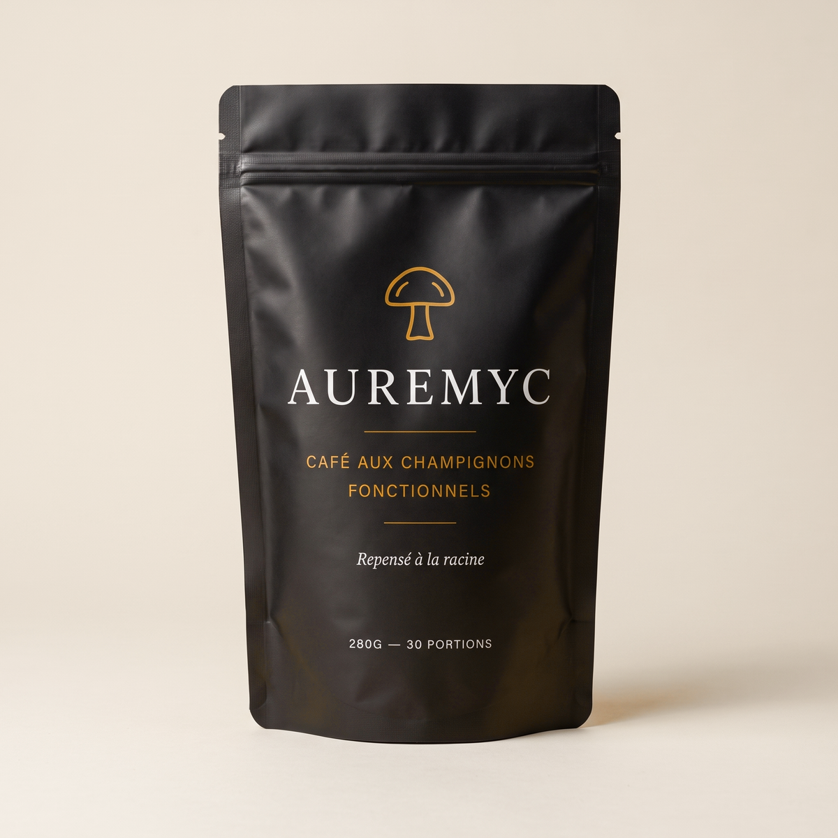 Un sachet de café aux champignons fonctionnels Auremyc, 30 portions